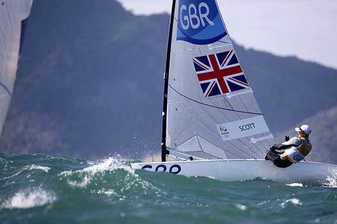 Giles Scott on Brutal Thursday at the 2016 Rio Olympics © Richard Langdon/British Sailing Team